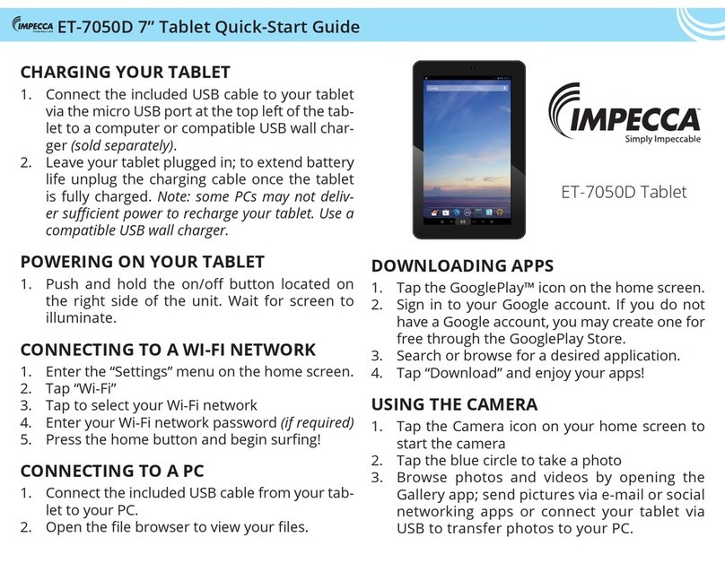 Impecca ET-7050D User manual