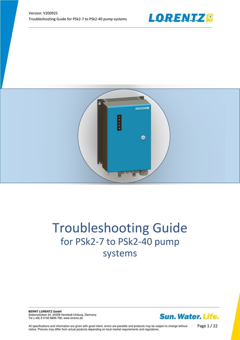 Lorentz PSk2-7 troubleshooting guide