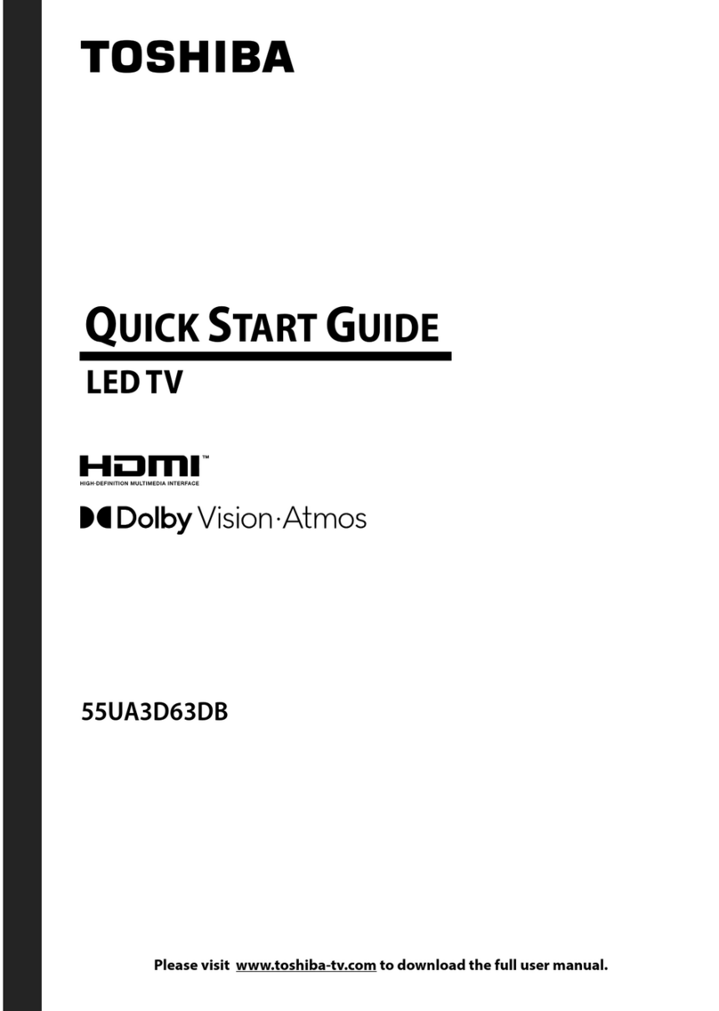 Toshiba 55UA3D63DB User manual