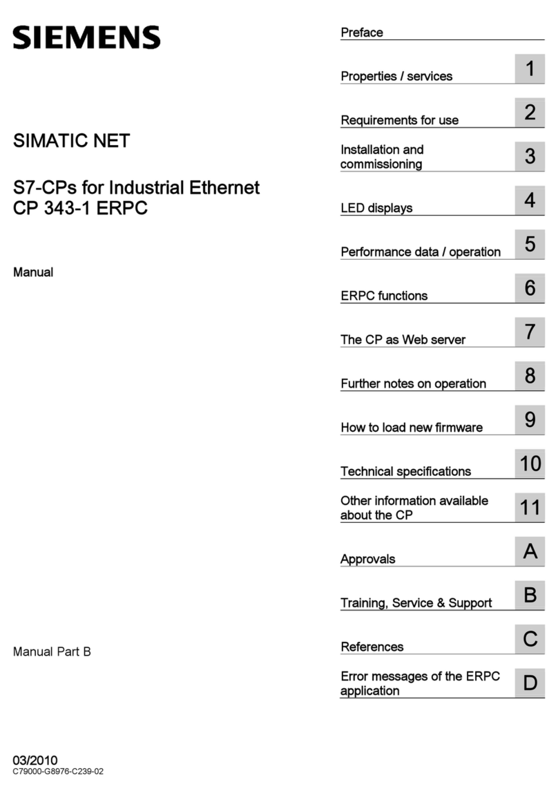 Siemens SIMATIC NET CP 343-1 ERPC User manual