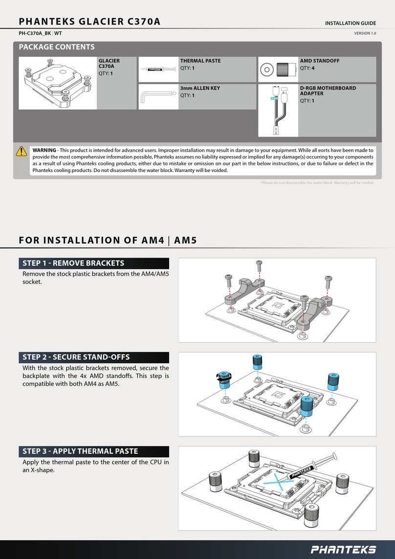 Phanteks GLACIER C370A User manual