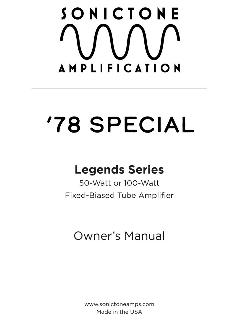 SONICTONE AMPLIFICATION Legends Series User manual