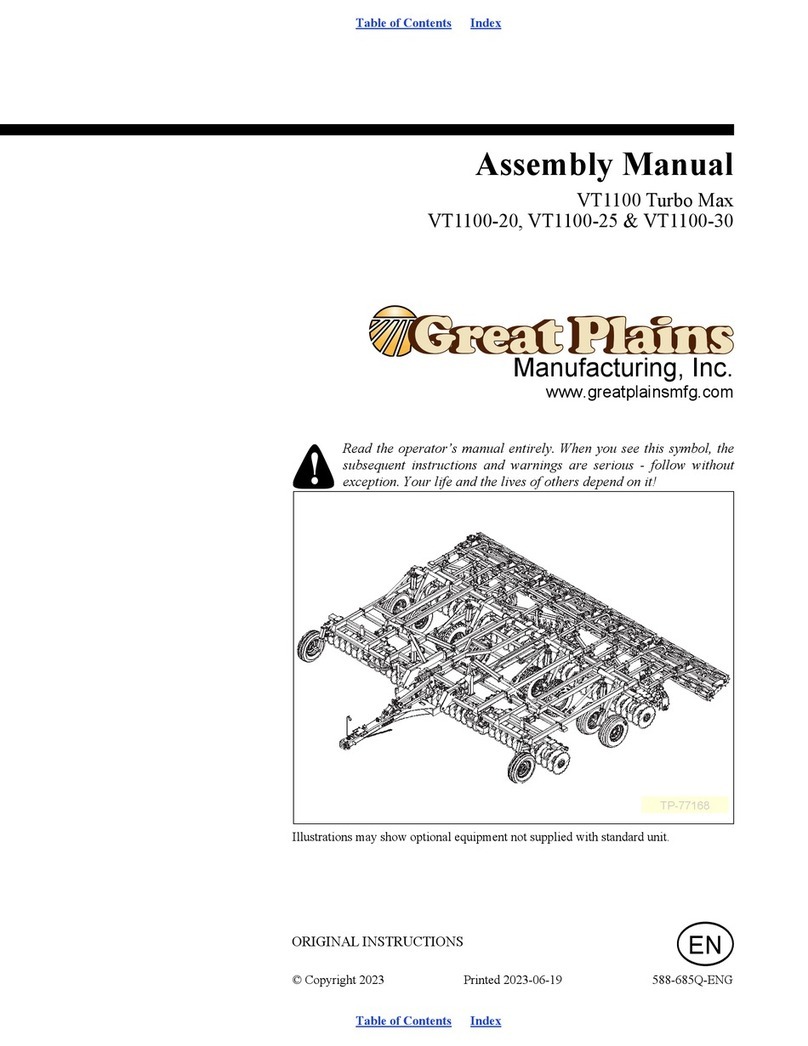 GREAT PLAINS VT1100 Turbo Max Assembly manual
