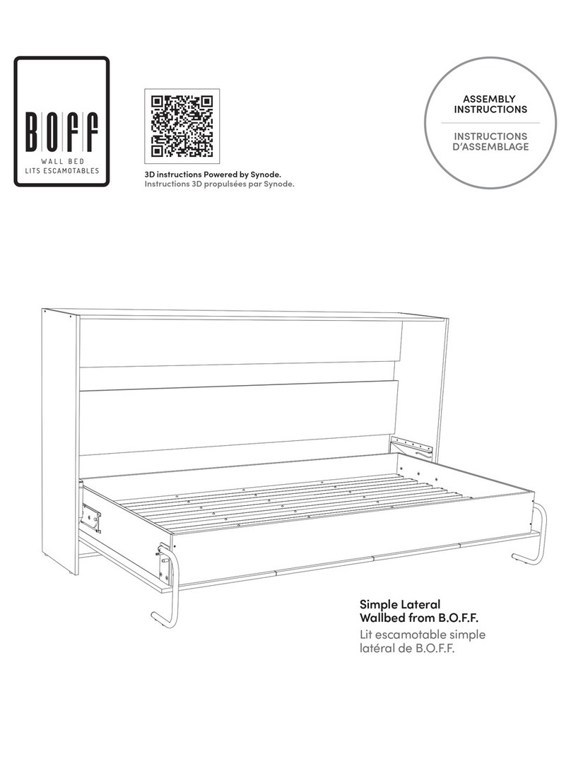 Boff Simple Lateral Wallbed Assembly instructions
