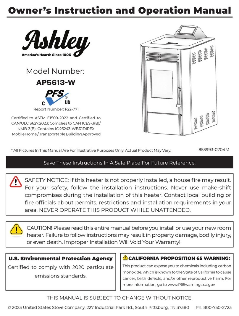 Ashley AP5613-W Operation and maintenance manual