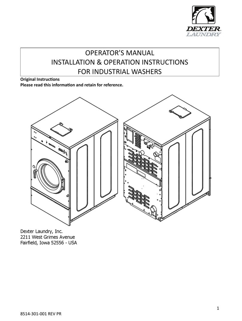 Dexter Laundry T350 User manual Dexter Laundry T350 User manual