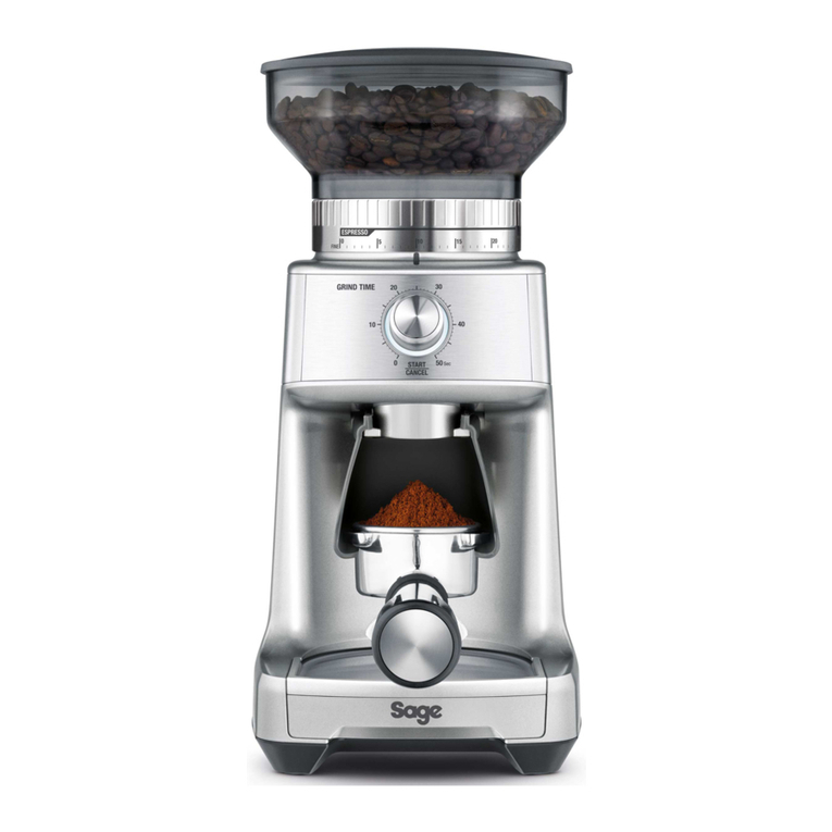 Sage Dose Control Pro BCG600 User manual
