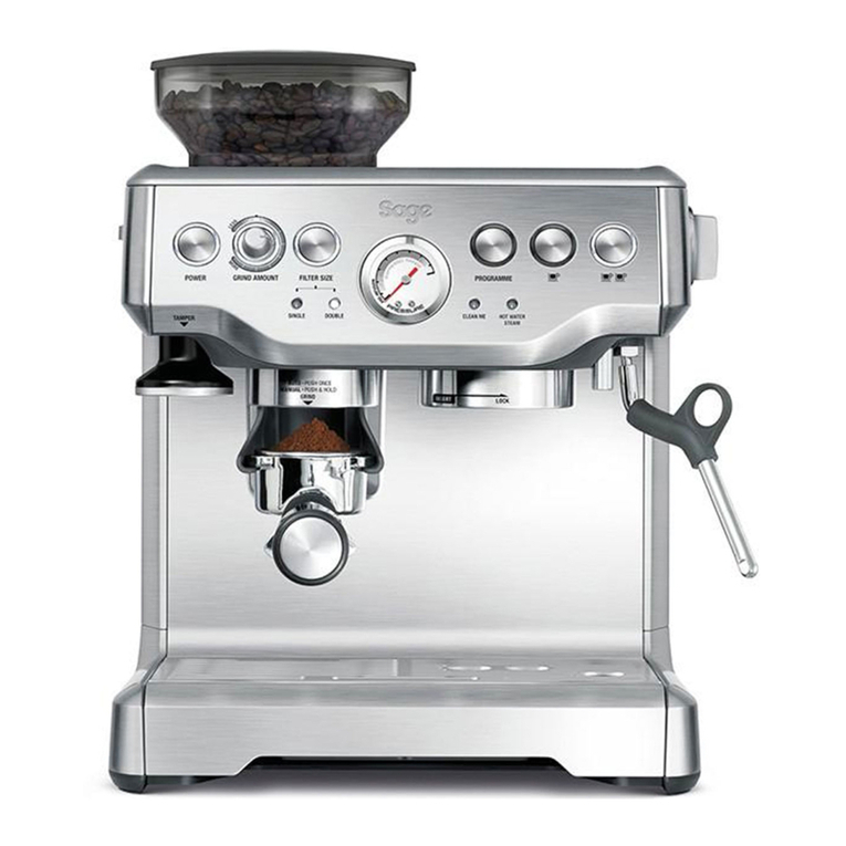 Sage Barista Express BES875 User manual