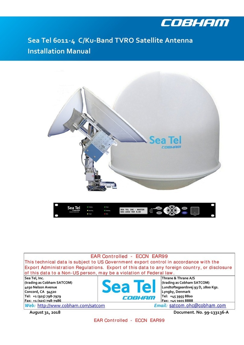 COBHAM Sea Tel 6011-4 installation manual