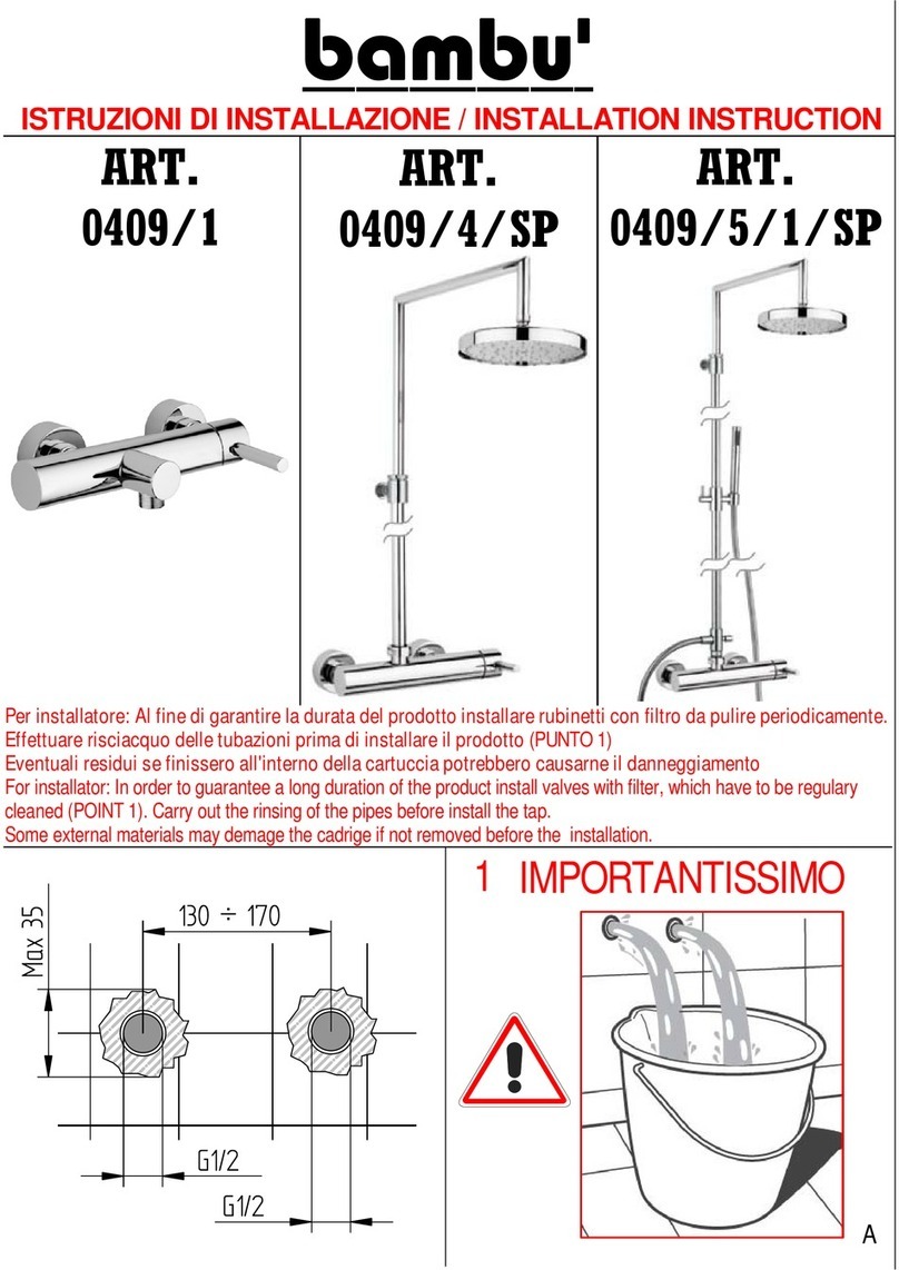 BELLOSTA bambu 0409/1 Installation instruction