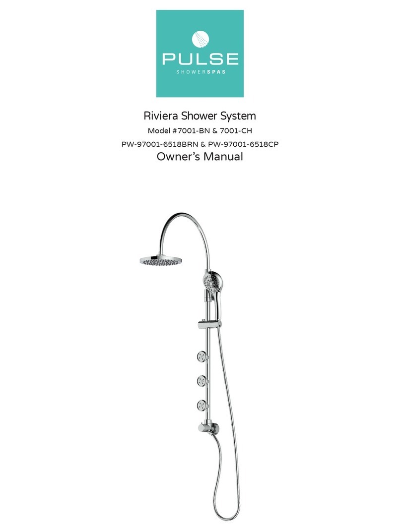Pulse Shower Spas Riviera 7001-BN User manual Pulse Shower Spas Riviera 7001-BN User manual
