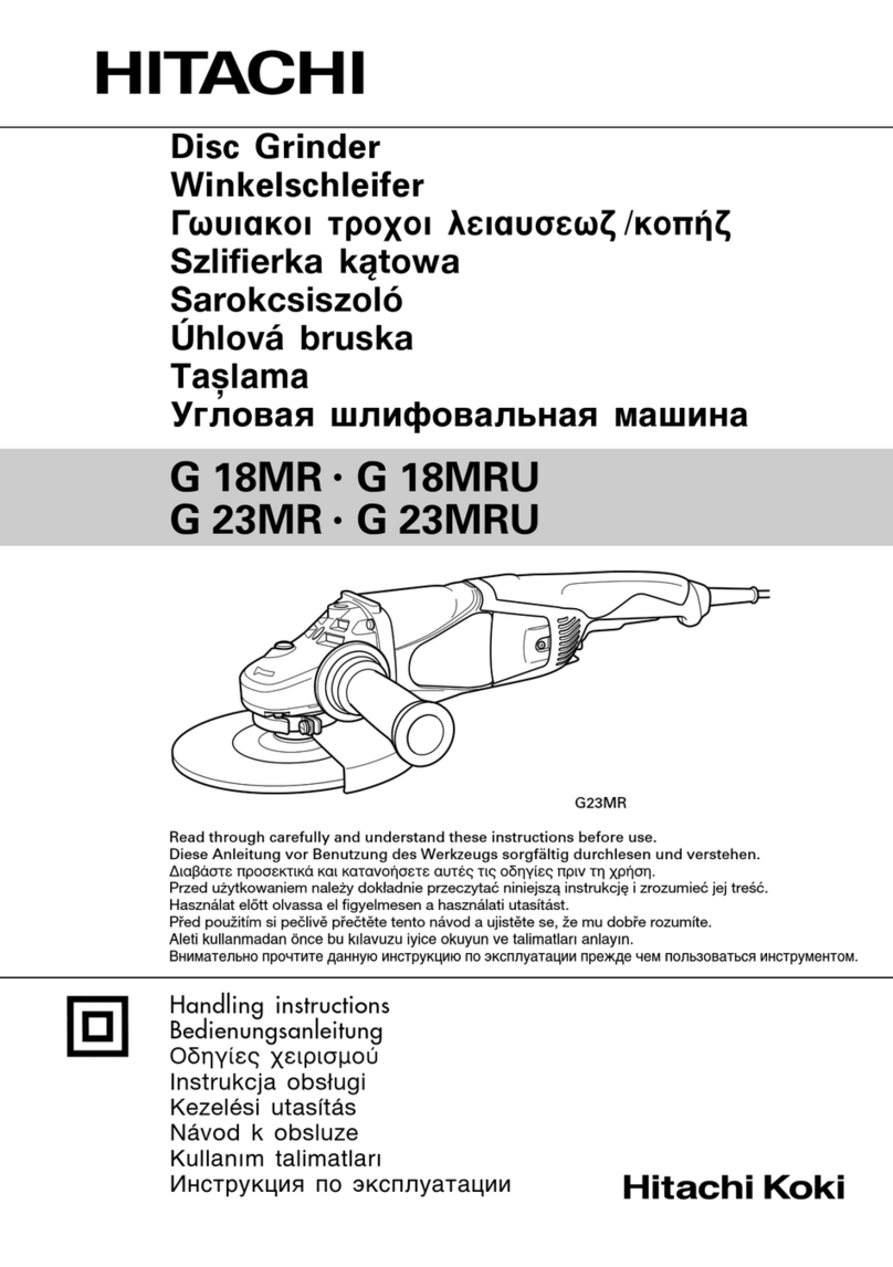 Hitachi Koki G 18MRU Handling instructions