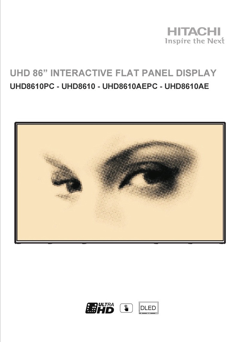 Hitachi UHD8610PC User manual