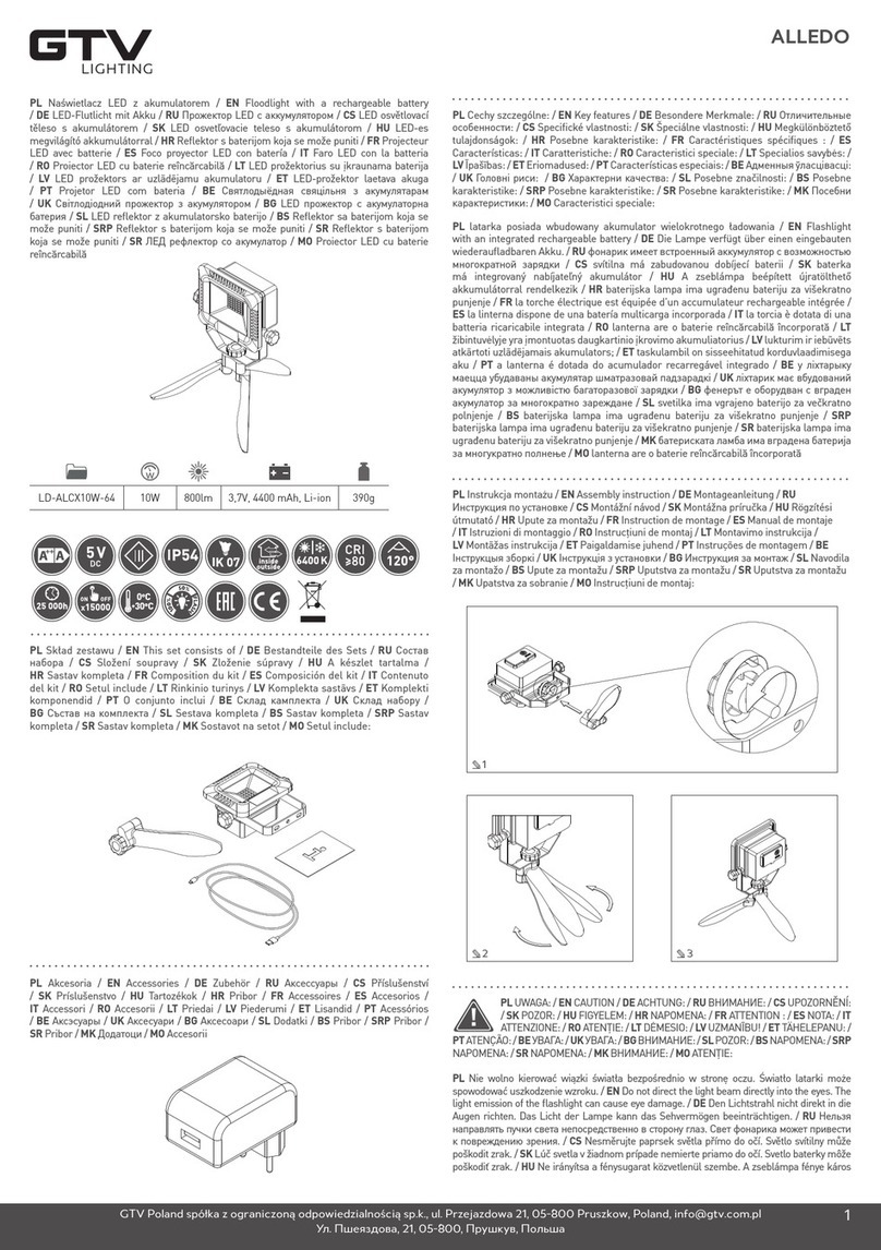 GTV ALLEDO LD-ALCX10W-64 User manual