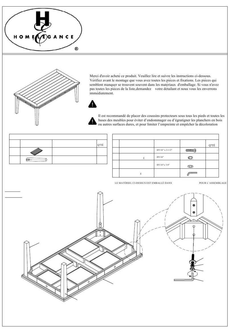 Homelegance 5761-78 Assembly instruction