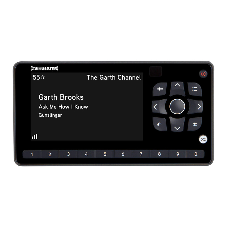 Sirius XM RAdio ONYX EZR user manual