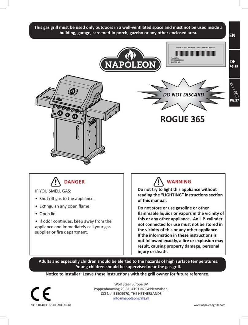 Napoleon R365SIB User manual