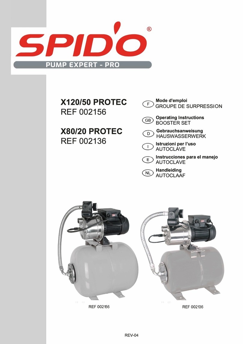 SPIDO X120/50 PROTEC operating instructions