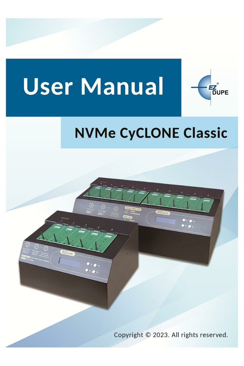 ezdupe Classic NVMe CyCLONE user manual