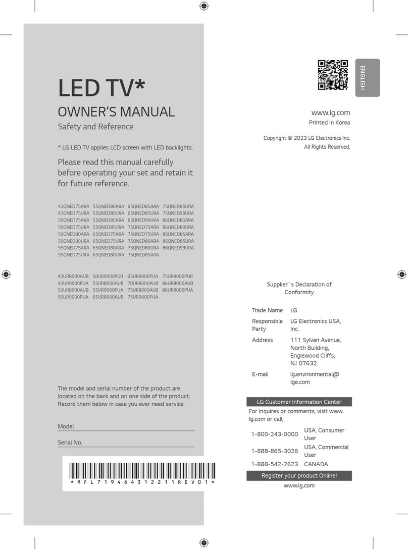 LG 65QNED99URA User manual
