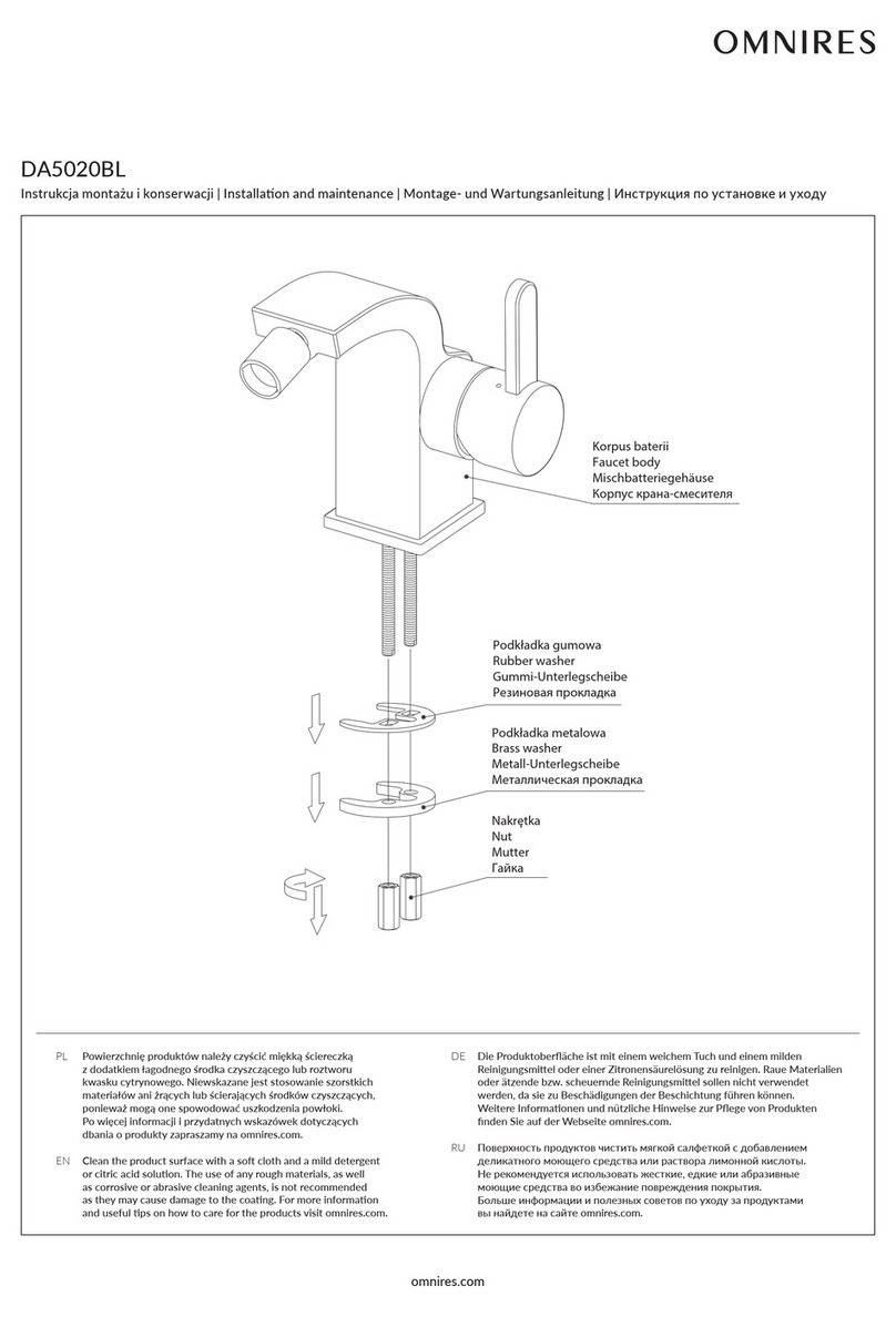 Omnires DA5020BL Instruction Manual Omnires DA5020BL Instruction Manual
