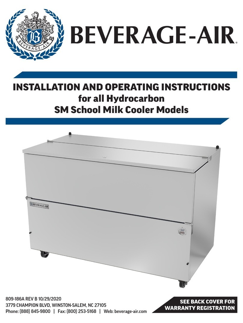Beverage-Air SM34HC Installation and operating instructions
