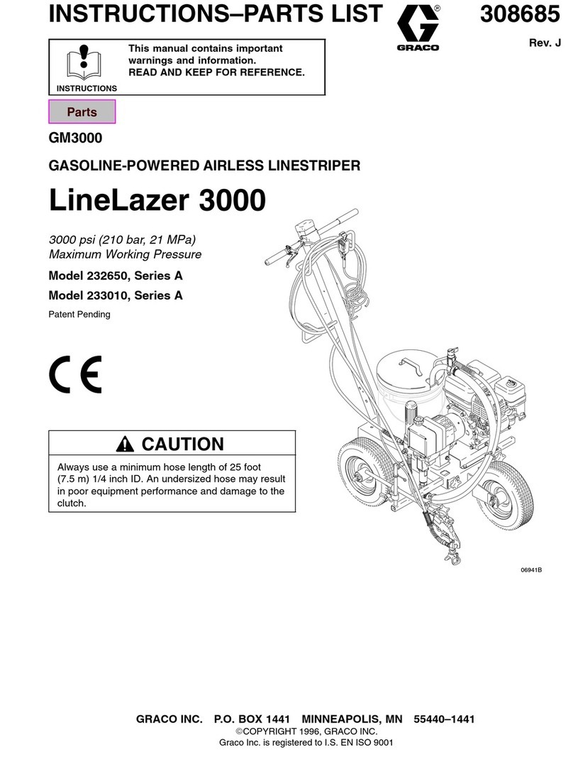 Graco LineLazer 3000 Instructions-parts list