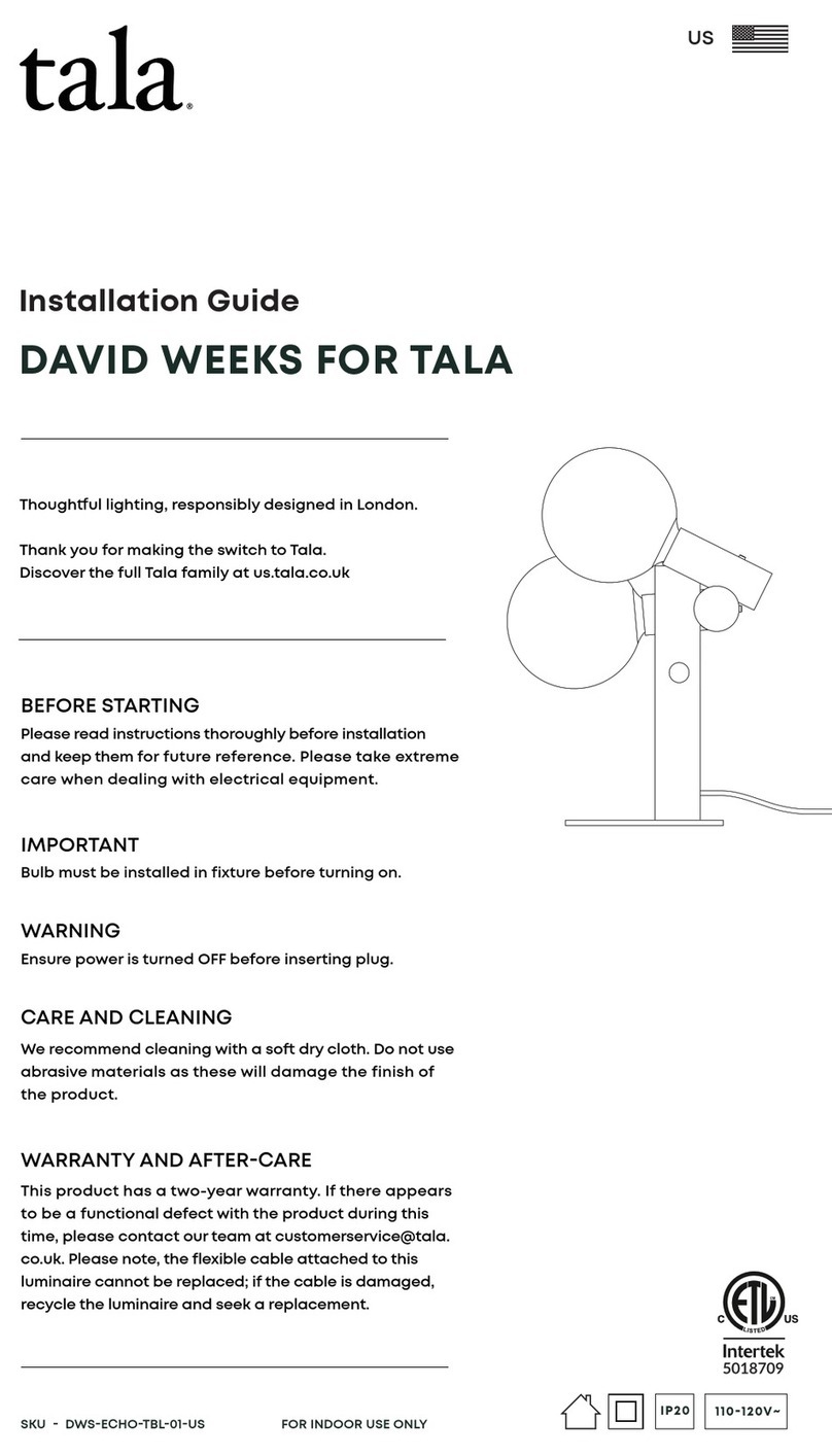 Tala DWS-ECHO-TBL-01-US installation guide