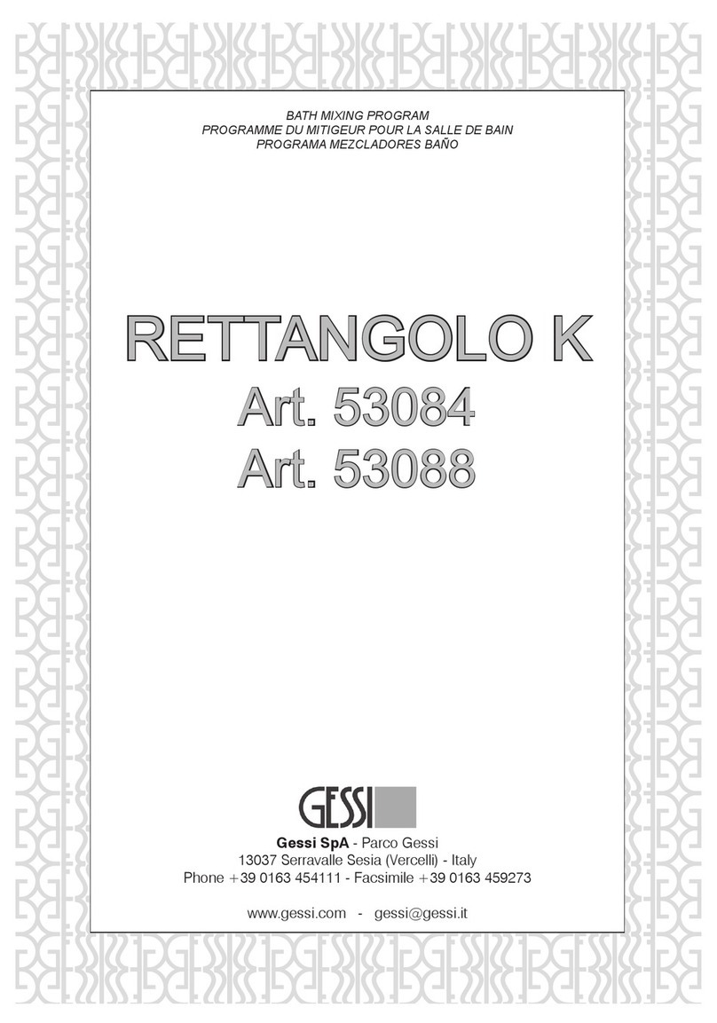 Gessi RETTANGOLO K 53088 Troubleshooting guide
