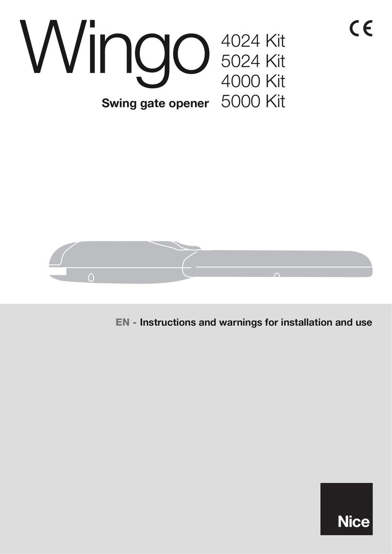 Nice Wingo 5024 Kit Technical specifications