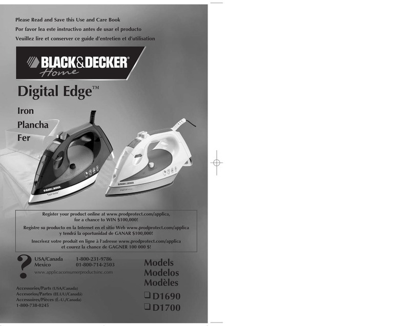 Black & Decker Digital Edge D1690 Installation instructions Black & Decker Digital Edge D1690 Installation instructions