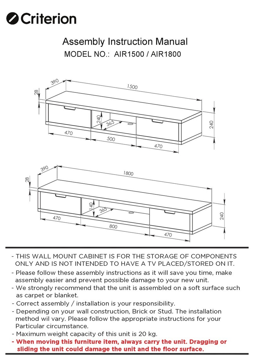 Criterion AIR1500 Installation guide