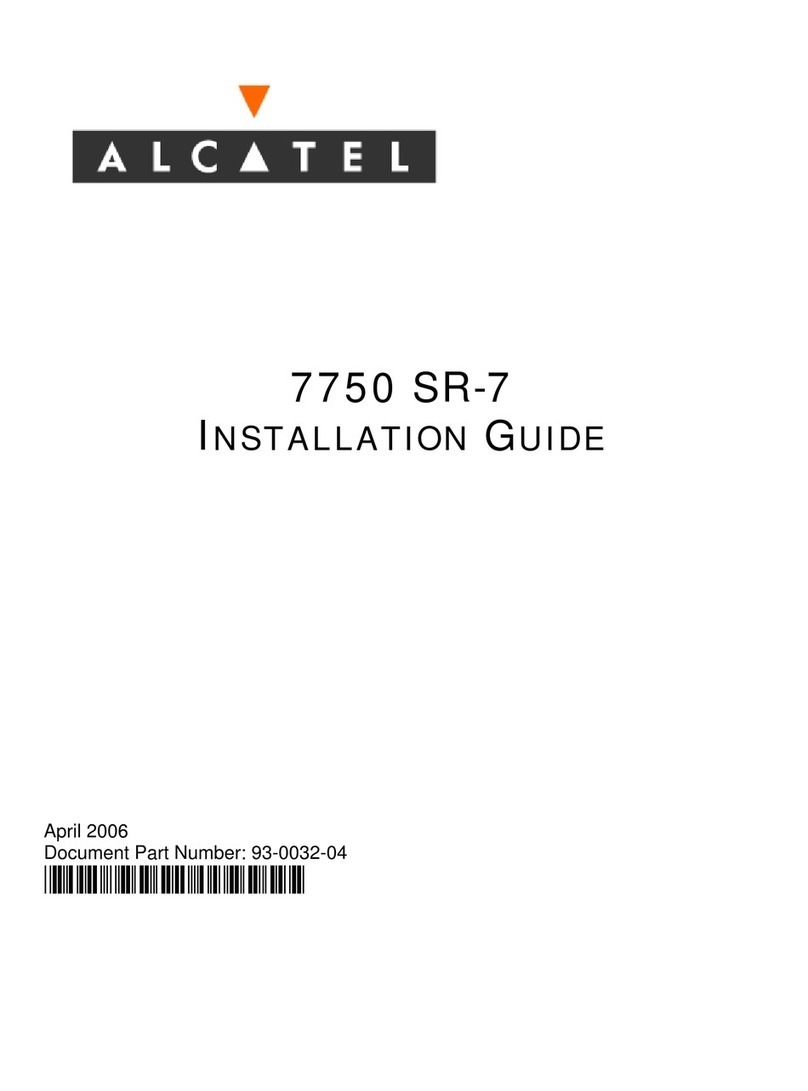 Alcatel 7750 SR-7 User manual Alcatel 7750 SR-7 User manual