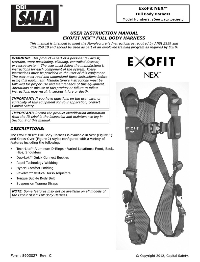 DBI SALA ExoFit NEX Z359 Operator's manual