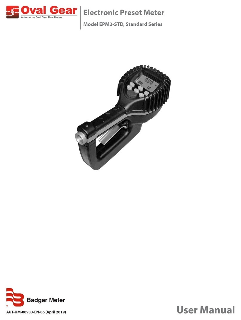 Badger Meter Oval Gear EPM2-STD User manual