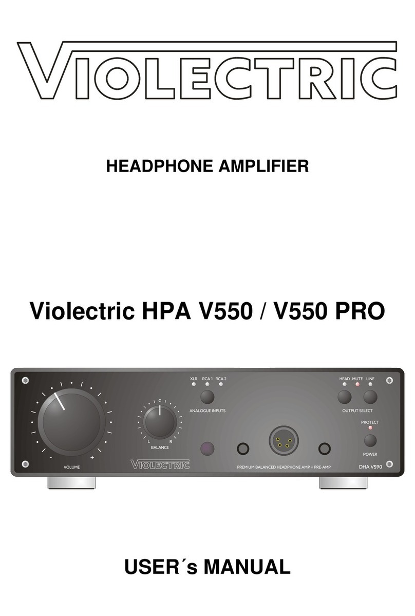 Violectric HPA V550 PRO user manual