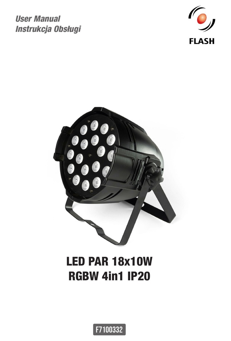 Flash LED PAR 18x10W RGBW 4in1 IP20 User manual