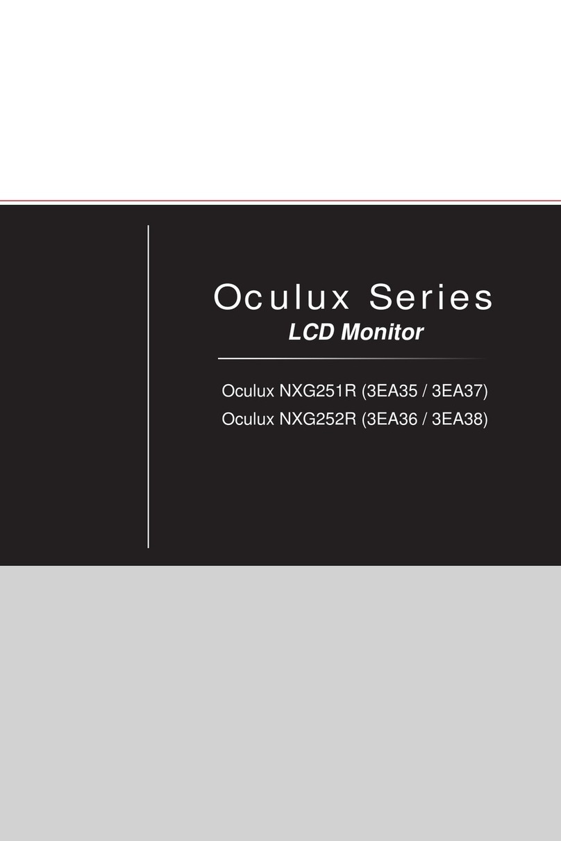MSI Oculux NXG252R User manual MSI Oculux NXG252R User manual