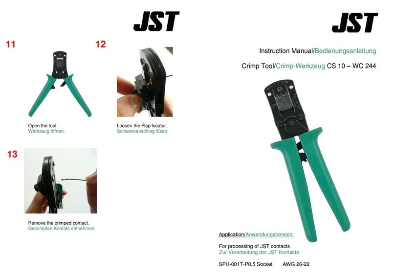 JST CS 10-WC 244 User manual
