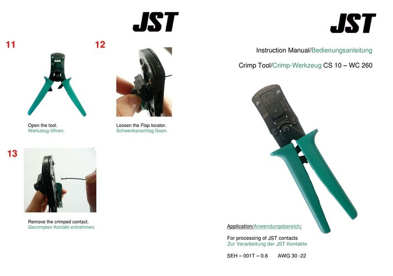 JST CS 10-WC 260 User manual