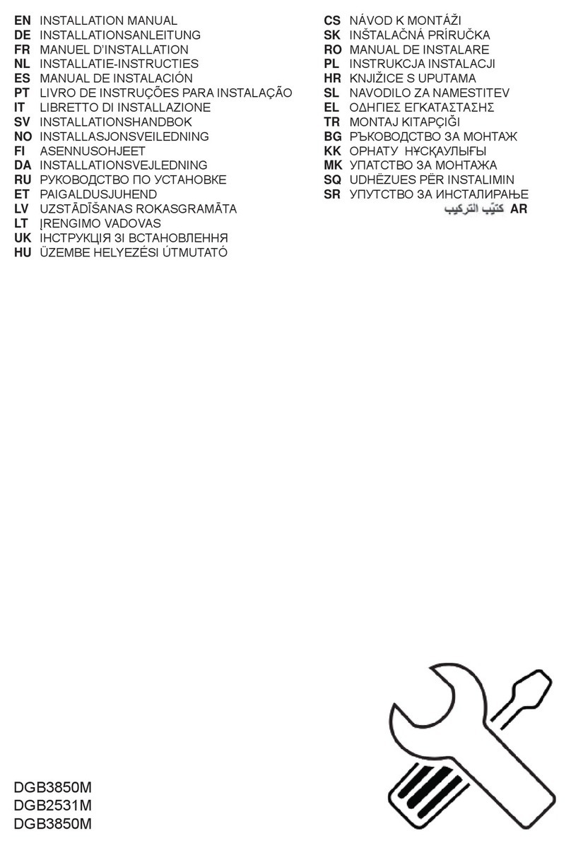 Electrolux DGB3850M instruction manual
