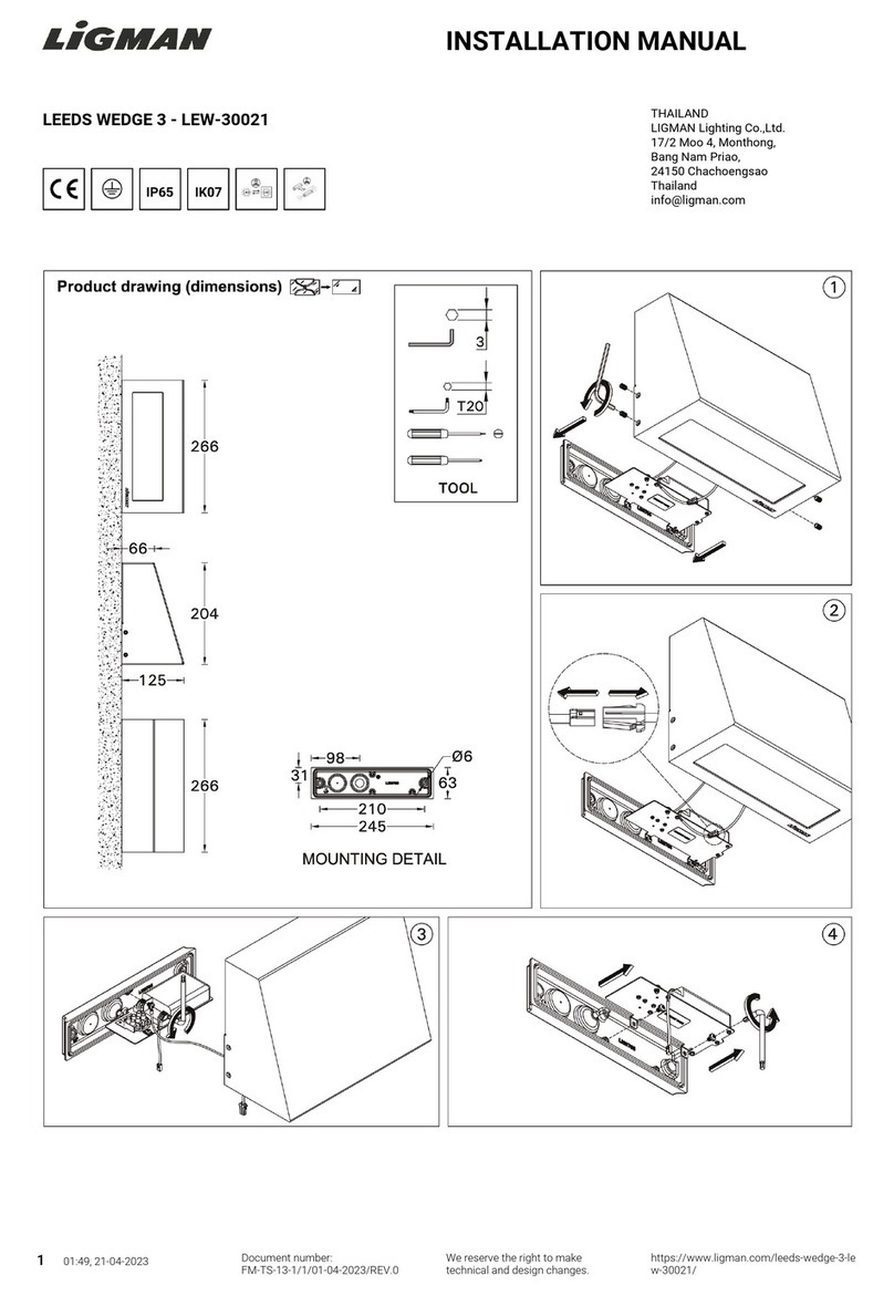 LIGMAN LEEDS WEDGE 3 installation manual LIGMAN LEEDS WEDGE 3 installation manual