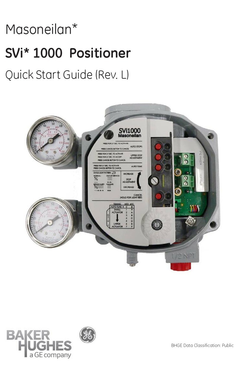 GE BAKER HUGHES Masoneilan SVi 1000 User manual