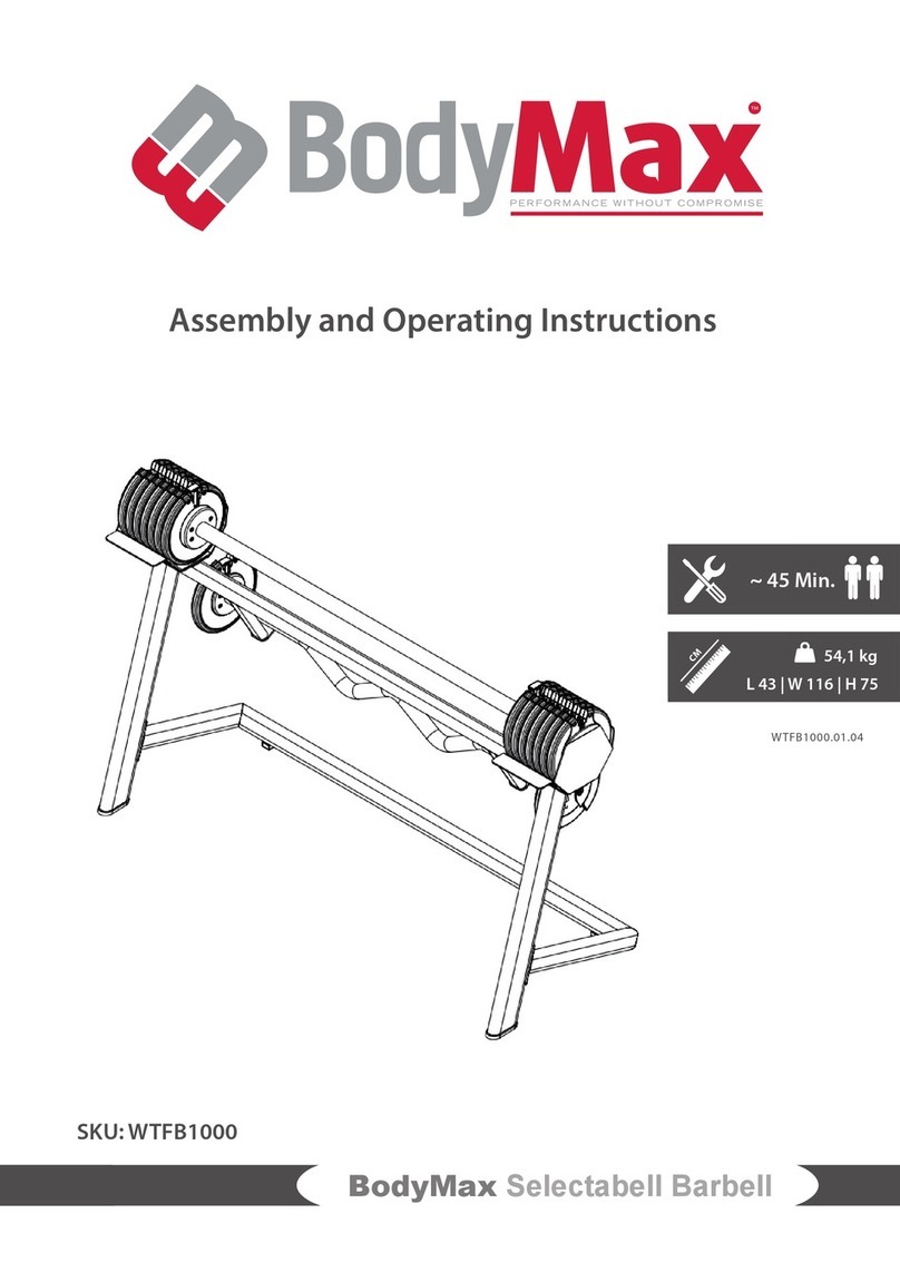 BODYMAX WTFB1000 Assembly and operating instructions