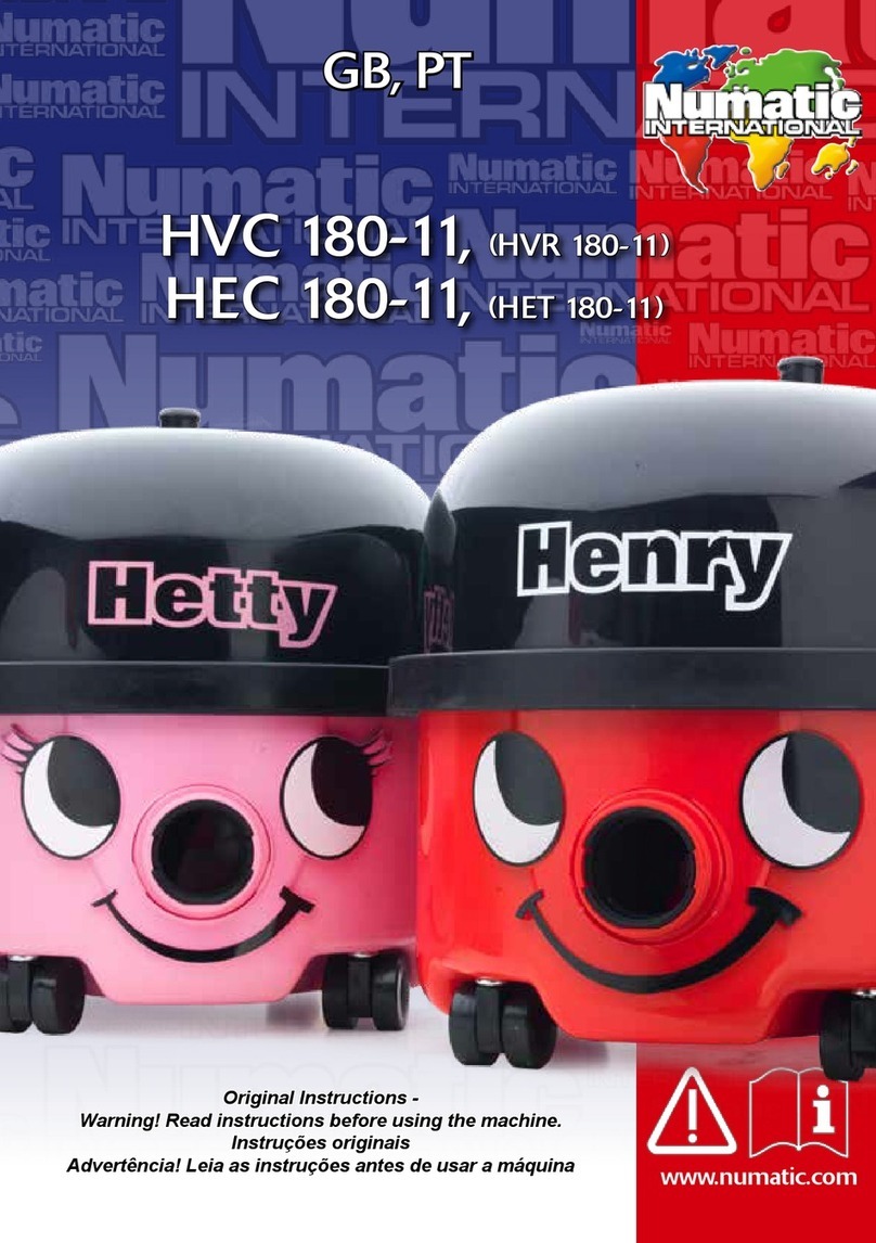 Numatic HVC 180-11 Original instructions