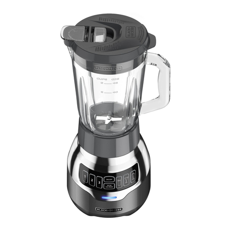 Black & Decker QUIET BLENDER BL1300 Series User manual Black & Decker QUIET BLENDER BL1300 Series User manual