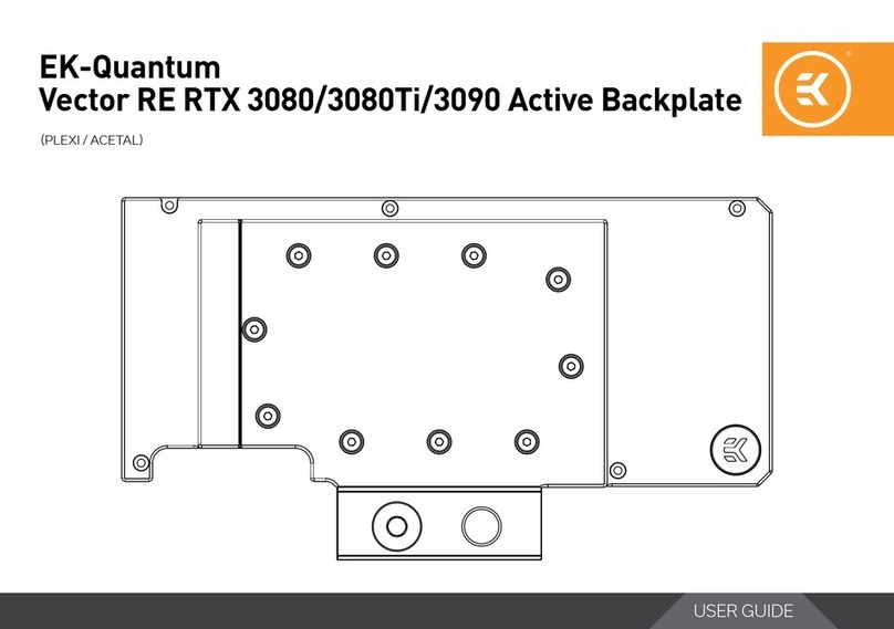 EK-Quantum Vector Strix RTX 3080 Backplate user guide EK-Quantum Vector Strix RTX 3080 Backplate user guide