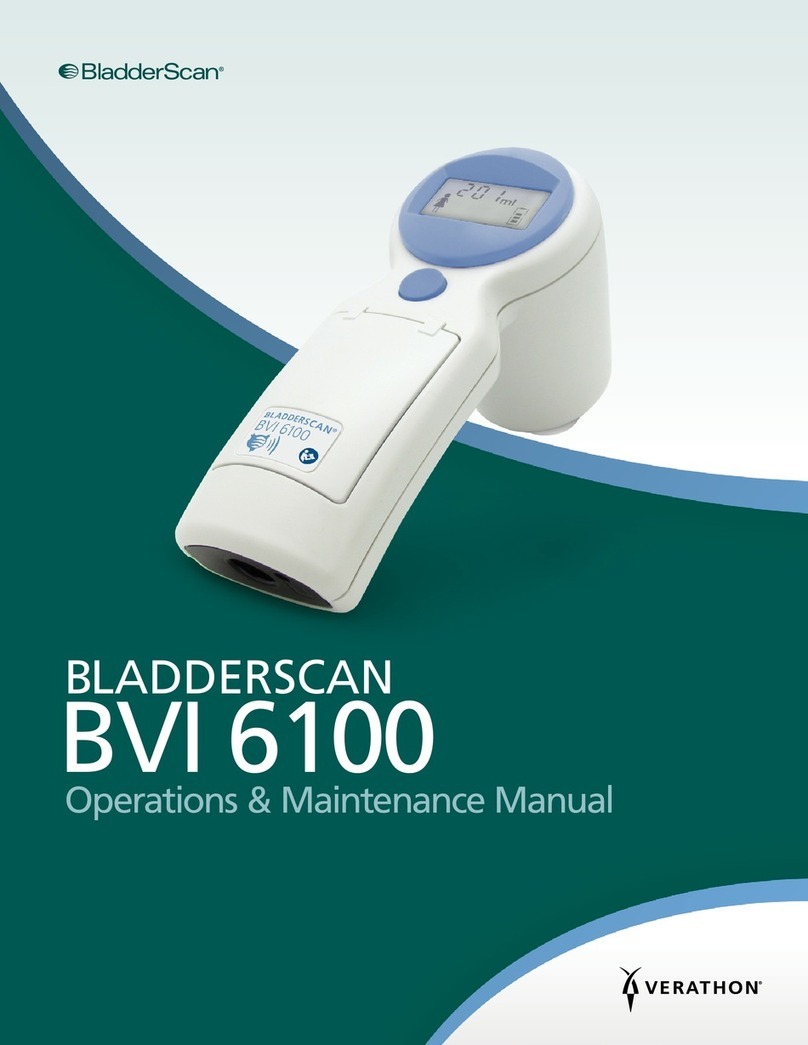 Verathon BladderScan BVI 6100 Operation & maintenance manual