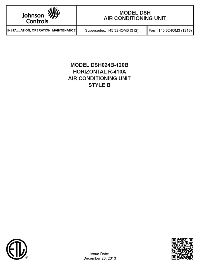 Johnson Controls DSH024B-120B User manual