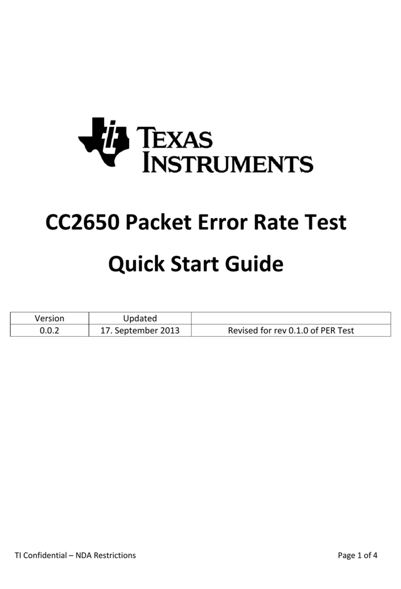 Texas Instruments SimpleLink CC2650 User manual